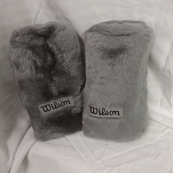 2 Wilson Plush Golf Head-Covers #3, #5 Smokey Gray - Picture 1 of 2